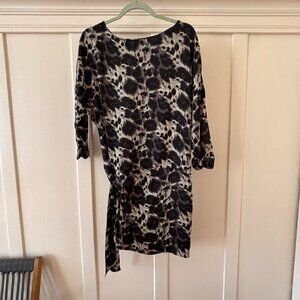 Indie Sleaze Animal Print Drop Waist Mini Dress Zara MEDIUM